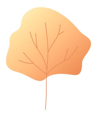 Tek bir sonbahar yaprağında değişen renkler canlı damarlar sergiliyor ve sonbahar mevsiminin güzelliğini ılık turuncu ve sarı renklerle kutluyor.