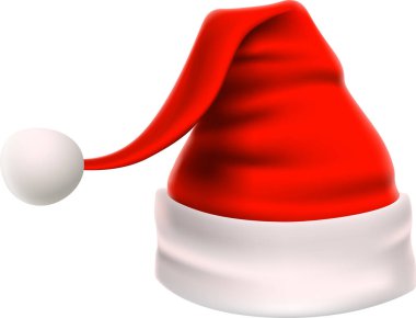 Red and white santa hat embodying the joyful spirit of christmas, inspiring feelings of warmth, generosity, and festive cheer during the holiday season clipart