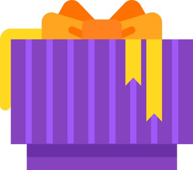 Mor hediye kutusu, turuncu bir fiyonk ve sarı kurdeleyle sarılı. Doğum günü, bayram ya da başka özel bir gün için hediyeyi sembolize ediyor. Cömertliği ve hediye verme sevincini kutluyor.