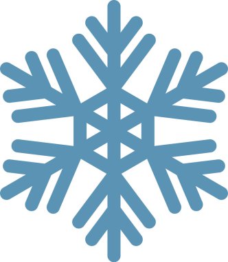 Stilize edilmiş altı uçlu kar tanesi kış ve Noel 'in özünü yakalıyor, soğuk hava, buz ve kar yayıyor, festival ve mevsimsel tasarım projeleri için mükemmel.