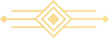 Altın geometrik sanat deco süslemesi yatay çizgiler ve eşkenar dörtgenler oluşturarak dekorasyon, davet, kutlama, moda ve şıklıkla ilgili tasarım projeleri için uygundur