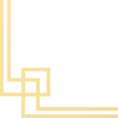 Basit ama sofistike altın geometrik çerçeve zarif bir köşe aksanı yaratır. Tasarımlara biraz lüks ve incelik katmak için mükemmeldir.