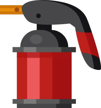 Kırmızı ve siyah taşınabilir gaz ocağı, sabit bir alev yayar, kesin alev kontrolü gerektiren yemek pişirme, kamp ve çeşitli açık hava aktiviteleri için temel bir araç olarak hizmet verir