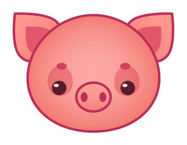 Hoş, sevimli, sevimli bir domuz yavrusu sunan büyüleyici bir illüstrasyon. Çocuk kitapları, tebrik kartları ya da şirin projeler için mükemmel.