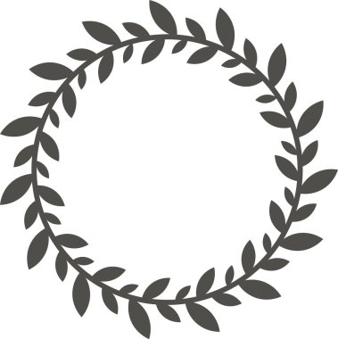 Küçük koyu yapraklı dairesel defne çelengi zarif ve basit tasarımlar için mükemmel minimalist bir çerçeve oluşturuyor. Çeşitli dekoratif uygulamalar ve kutlamalar için ideal