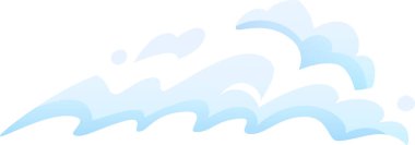 Yumuşak okyanus dalgaları ritmik bir şekilde eziliyor ve köpürüyor, stilize bir estetik ile ferahlatıcı bir yaz sahnesi yaratıyor, sükunet ve deniz kenarı rahatlama duyguları uyandırmak için ideal.