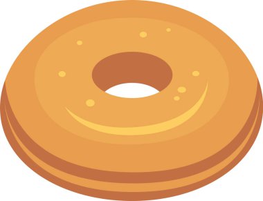 Lezzetli taze pişmiş çörek, temiz beyaz bir arka planda dinleniyor. Kahvaltıdan zevk almak ya da gün boyunca tatlı bir atıştırmalık olarak yemek için ideal.