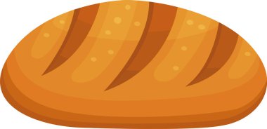 Oval şekilli taze ekmek somunu. İçinde altın bir kabuk ve zengin bir doku var. Her ısırıkta fırın lezzetlerinin ve yemek tatminin özünü somutlaştırıyor.