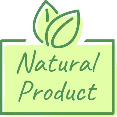 Doğal ürün logosu stilize edilmiş yeşil yapraklar, ekolojik bilinç ve doğal bileşenleri vurgulayarak sağlıklı ve sürdürülebilir bir yaşam tarzını teşvik eder.