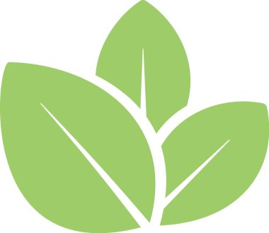 Birlikte büyüyen yeşil yapraklar, doğayı, büyümeyi ve çevresel kavramları temsil eden, ekoloji, sürdürülebilirlik ve doğal ürünlerle ilgili projeler için ideal