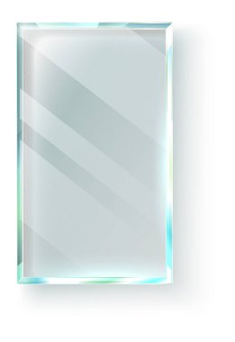 Cam levha ışığı yansıtıyor beyaz zemin üzerinde güzel köşegen gölgeler oluşturuyor, ürünleri göstermek ya da herhangi bir tasarıma biraz zarafet katmak için mükemmel.