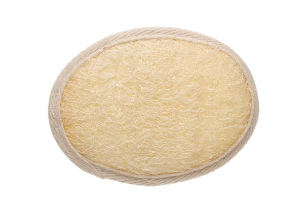 Loofah Scrub Sfondo Bianco — Foto Stock