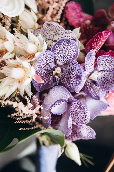 Közeli Felvétel Gyönyörű Virágok Csokor Jogdíjmentes Stock Fotók