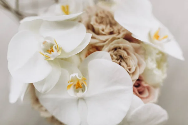 Latar Belakang Bunga Pernikahan Putih — Stok Foto