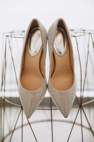 Belles Chaussures Mariage Pour Mariée — Photo