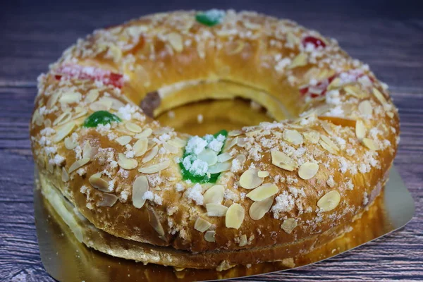 Lezzetli kremalı çikolata tipik İspanya Noel 'i