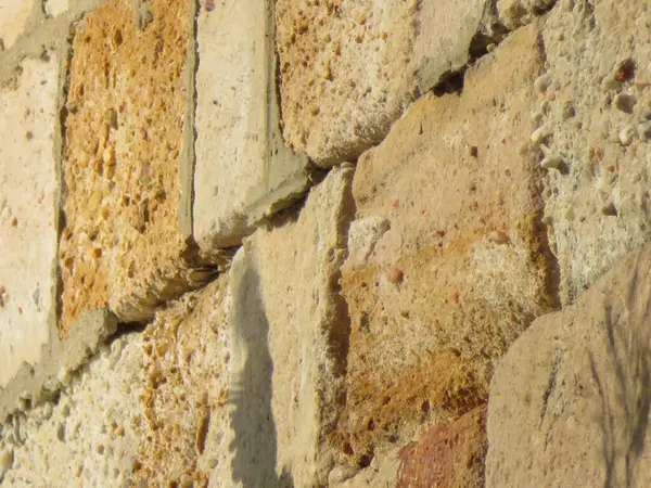 Steinmauer Von Antiker Hand Geschnitzt Und Aufgestellt — Stockfoto