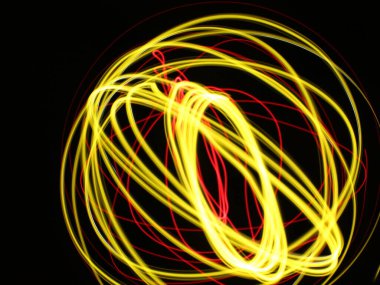 Işık soyut formlar simetrik yuvarlak renkler