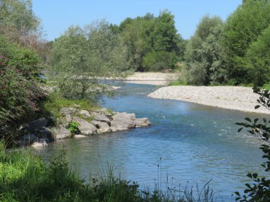 beautiful river with fresh water suitable for bathing and water sports natural landscape