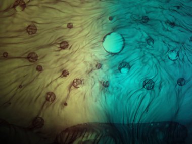 Soyut arka plan fantezi illüzyonu nadir görülen hayal gücü virüs bakteri hissi