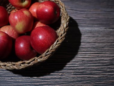 delicious appetizing red apples natural fruit delicacy