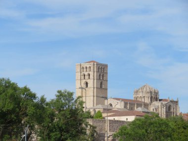 Büyük büyük bir katedral Romanesk Zamora İspanya mimarisi