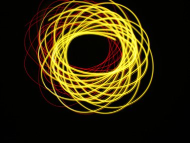 Işık soyut formlar simetrik yuvarlak renkler