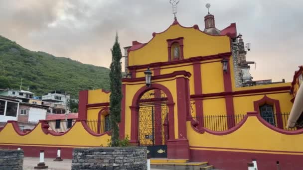 Templo Nuestra Seora Guadalupe Ahuacatln Pilar Amoles Quertaro Mxico — Vídeos de Stock