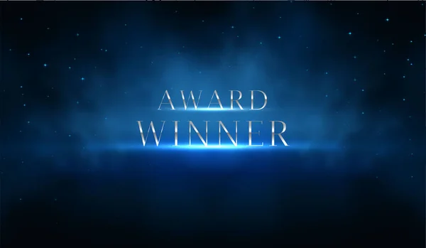 Realistic Vector Background Award Winner Banner Nomination Ceremony — Stock Vector