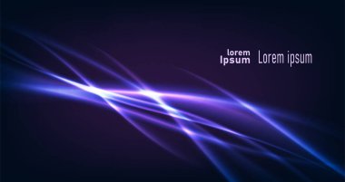 Vektör soyut yatay şablon. Dumanlı menekşe dalgası.