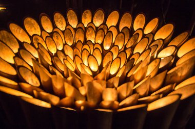 Beautiful view of Mt. Mifuneyama Decorated with illumination