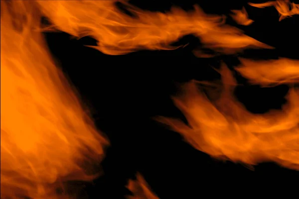 Realistic Black Background Flame Texture — Stok fotoğraf