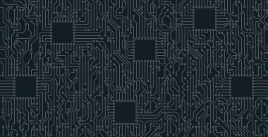 Kusursuz siyah arkaplan üzerindeki elektronik devre kartları.