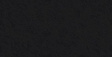 Siyah arkaplan ile kusursuz bilgisayar devre deseni.