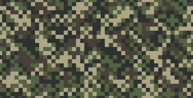Kalıpsız piksel askeri kumaş deseni.