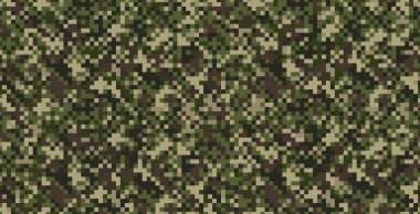 Yeşil arka planda kusursuz askeri stil kumaş deseni.