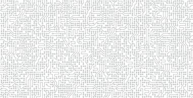 Beyazın kusursuz dijital teknoloji arka planı.