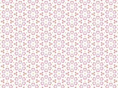 Pembe Soyut Mandala veya Duvar Kağıdı Arkaplanı İçin Kusursuz Doku Örnekleri Vektör ResmiComment