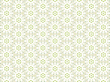 Yeşil Soyut Mandala veya Duvar Kağıdı Arkaplanı İçin Kusursuz Doku Örnekleri Vektör ResmiComment