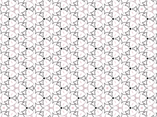 Vektorové Ilustrace Fialové Abstraktní Mandala Nebo Ikat Textury Bezešvé Vzor — Stockový vektor