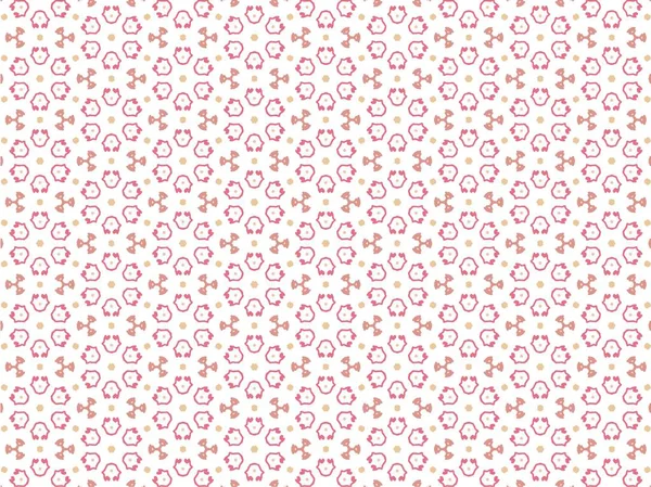 Векторная Иллюстрация Розовой Абстракции Мандала Ikat Текстура Бесшовный Шаблон Обоев — стоковый вектор