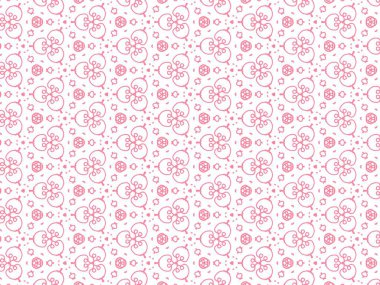 Pembe Soyut Mandala veya Duvar Kağıdı Arkaplanı İçin Kusursuz Doku Örnekleri Vektör ResmiComment
