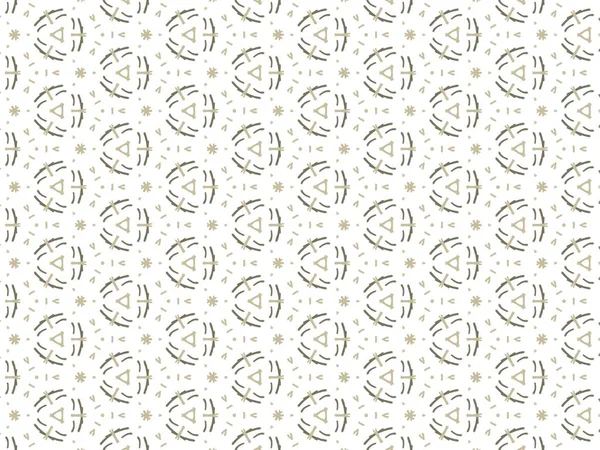 Vektor Illustration Brun Abstrakt Mandala Eller Ikat Textur Sömlös Mönster — Stock vektor