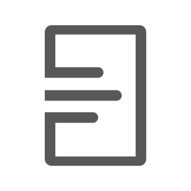 Beyaz arkaplan vektör illüstrasyonunda giriş logosu simgesi düz şekilde girsin