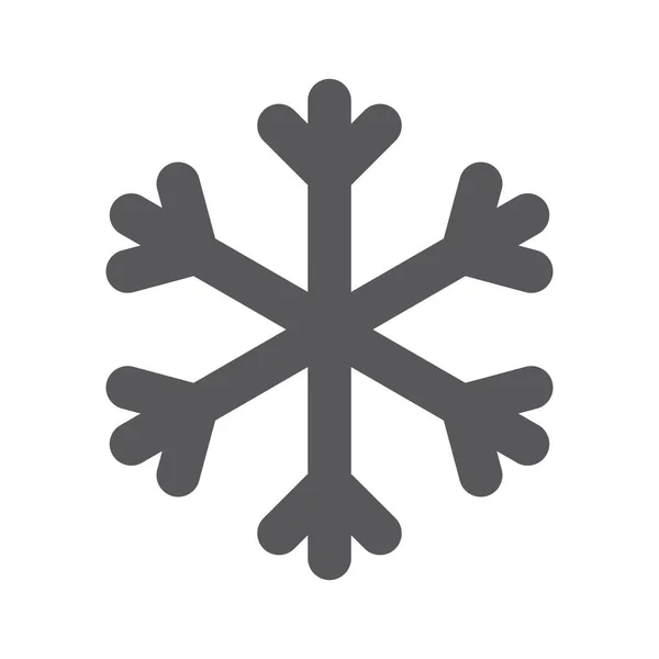 Εικονίδιο Νιφάδας Χιονιού Σχεδιασμός Διανυσματικής Απεικόνισης — Διανυσματικό Αρχείο
