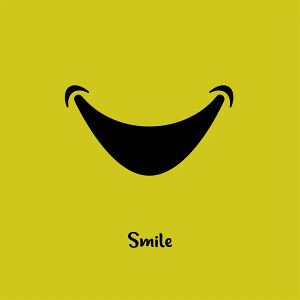 Sonrisa Logo Diseño Plantilla Vector Ilustración — Vector de stock