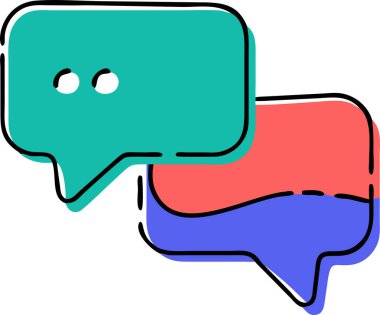 Konuşma baloncukları ikon vektör illüstrasyon tasarımı