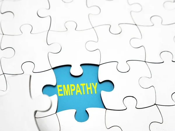 Empathy Text Words Typography Written Jigsaw Puzzle Life Business Motivational — Stock Photo, Image