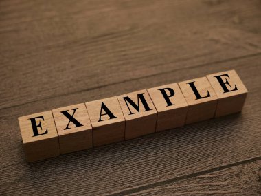 Örneğin, ahşap harf, yaşam ve iş motivasyon konsepti ile yazılmış metin sözcükleri tipografi