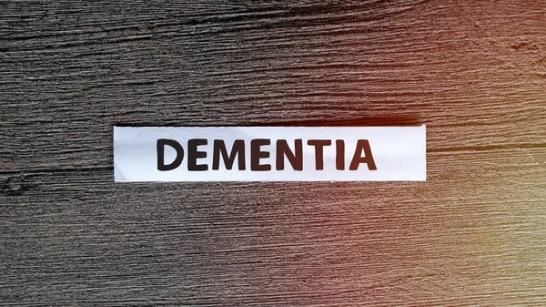 Dementia Text Words Typography Written Paper Health Medical Concept — Stock Photo, Image
